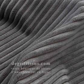 Velours grosse côte gris
