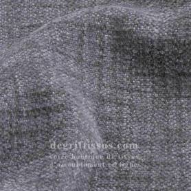 Tissu bicolore doux Tamise gris clair