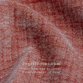 Tissu bicolore doux Tamise brique