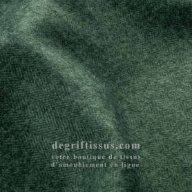 Tissu brossé chevrons vert foncé