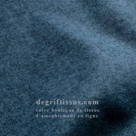 Tissu brossé chevrons bleu