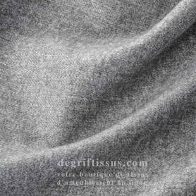 Tissu brossé chevrons gris clair