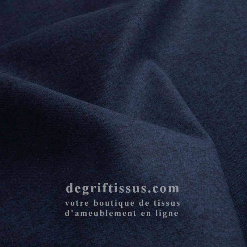 Tissu ameublement - Lerwick 10 bleu marine - fauteuil - chaise - canapé coussin banquette salon - rideau - degriftissus.com