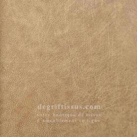 Cuir craquelé beige