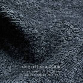 Tissu brillant doux Bryggen 17 bleu