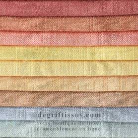 Tissu ameublement - Lin naturel Vienne 27 2- recouvrement fauteuil - chaise - canapé coussin salon - rideau - degriftissus.com